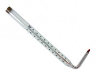 Термометр технический угловой ТТЖ У №2, ВЧ 240 мм, НЧ 141 мм, ЦД 1