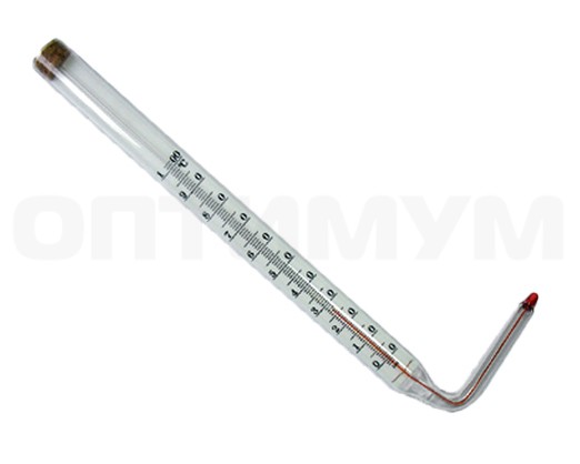 Термометр технический угловой ТТЖ У №2, ВЧ 240 мм, НЧ 201 мм, ЦД 0,5