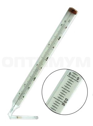 Термометр технический угловой ТТМУ №6, ВЧ 240 мм, НЧ 291 мм, ЦД 1