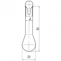 Колба Къельдаля 2-100-22 с цилиндрической горловиной