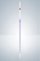 Пипетка градуированная Hirschmann 1 : 0.01 мл класс AS, светлое стекло, синяя градуировка, с линией Шеллбаха, тип 3
