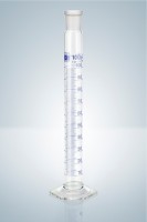 Цилиндр мерный Hirschmann 2000 : 20,0 мл класс A, синяя градуировка, с пластиковой пробкой