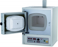 Муфельная электропечь ЭКПС-10 СПУ тип СНОЛ до 1100 (16-ступенчатый регулятор, окрашенный корпус, эжекторная вытяжка)