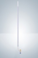 Бюретка Hirschmann 50 : 0,1 мл, класс AS, с линией Шеллбаха, светлое стекло, синяя градуировка, боковой стеклянный кран