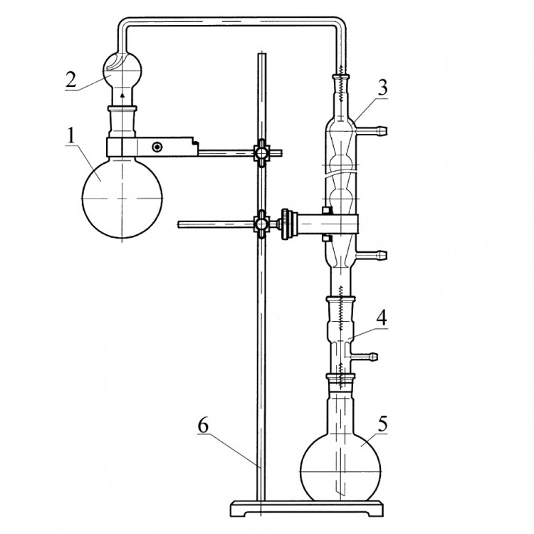 Комплект стеклоизделий к прибору для определения фенола в воде (1000 мл), Аппаратурщик