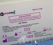 ИХТ "АденоСтик" для  выявления антигенов аденовируса в материале из носоглотки, зева (смывы, мазки, аспираты)  человека (25 полосок)