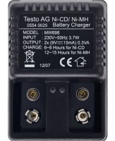 Зарядное устройство для 9В аккумулятора Testo