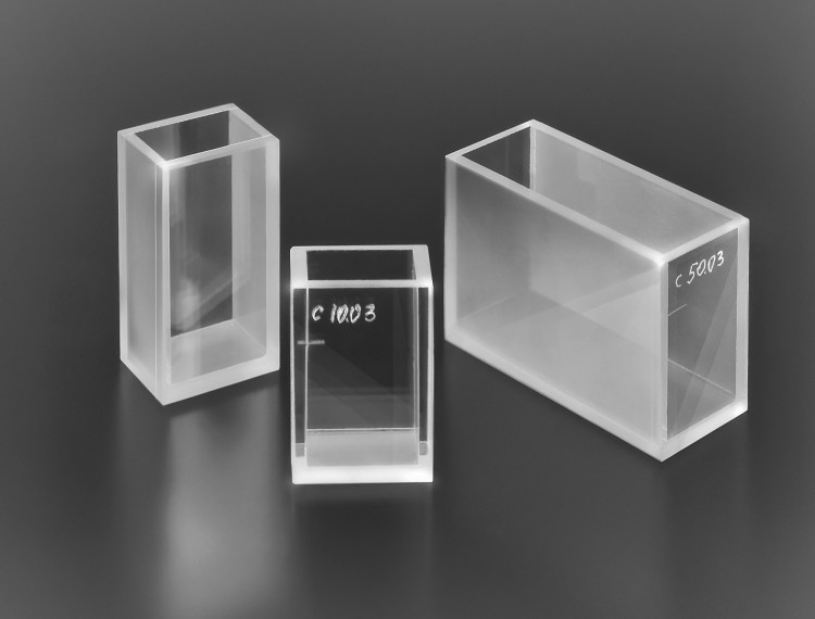 Кювета для фотометрии из стекла К-8 10*5 мм с уменьшенным объемом (1,5 мл)
