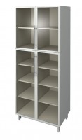 Шкаф для лабораторной посуды со стеклянными дверями в алюминиевых рамах ЛАБ-PRO ШПА 80.50.193