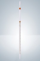Пипетка градуированная Hirschmann 2 : 0.01 мл светлое стекло, коричневая градуировка, тип 3