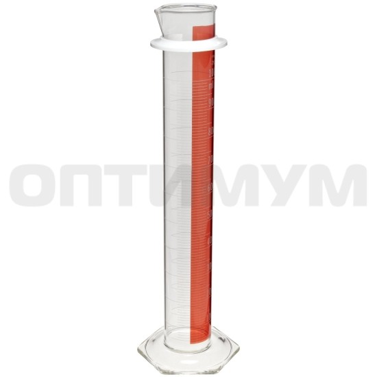 Цилиндр мерный, 2000 мл, ц.д. 20,0, со стекл. основ., ТС, Lifetime Red, 1 шт, Pyrex (Corning)
