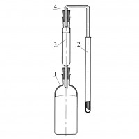 Прибор для отгонки и поглощения мышьяка в питьевой воде (на резиновых пробках), Аппаратурщик