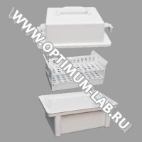 Укладка-контейнер для транспортировки пробирок и других малогабаритных изделий медицинского назначения УКТП-01 ЕЛАТ (вариант 2)