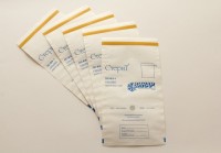 Пакеты самоклеящиеся из белой влагопрочной бумаги "СтериТ", 100х200 мм