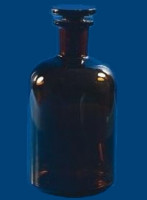 Склянка темная с пробкой узкое горло 500 мл (2002/Н /632 414 202 500)