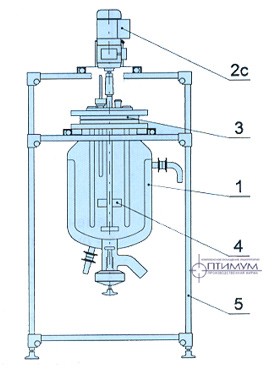 Дубликаторный аппарат с уплотнением ПТФЭ с электродвигателем и вариатором с выпускным клапаном Ду 25КЗБ/олива 33 мм (30 л)