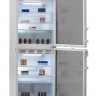 Холодильник фармацевтический двухкамерный ХФД-280 (ТС) POZIS (с дверью из металлопласта и с тонированной стеклянной дверью) (серебро)