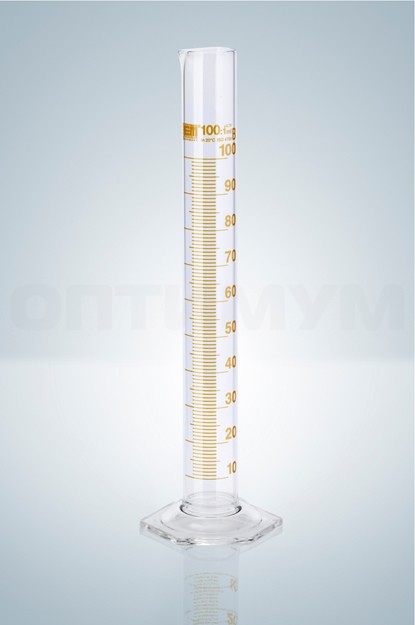 Цилиндр мерный Hirschmann 50 : 1,0 мл класс B, коричневая градуировка