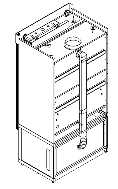Система вентиляции тумбы вытяжного шкафа ЛАБ-PRO СВТ-ШВЛВЖ-D