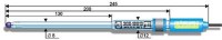 Стеклянный электрод ЭСК-10613/4 полумикро d 8мм