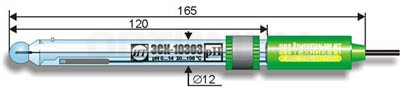 Стеклянный электрод ЭСК-10303/7 одноключевой лабораторный