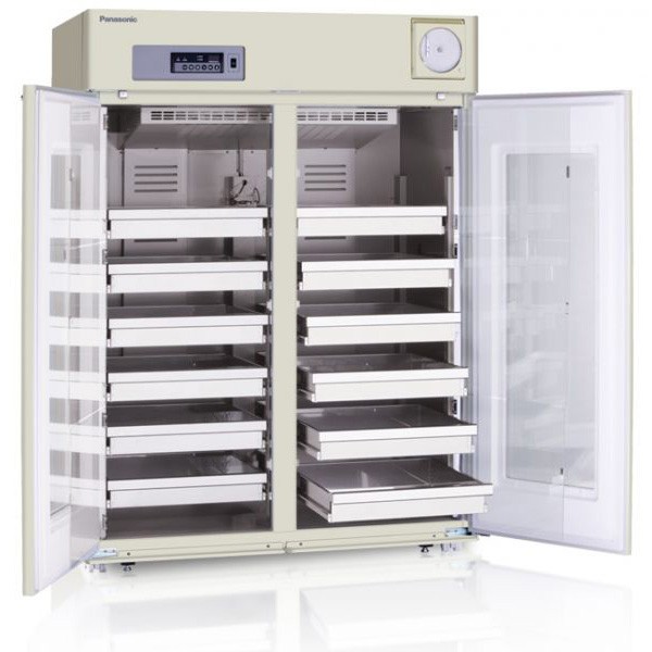 Лабораторный фармацевтический холодильник Sanyo Panasonic MBR-1405GR-PE для хранения крови