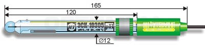 Стеклянный электрод ЭСК-10305/4 со встроенным термокомпенсатором