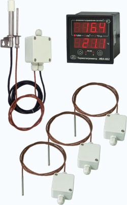Стационарный термогигрометр ИВА-6Б2-К с измерительным преобразователем влажности и температуры ДВ2ТСМ-5Т-5П-АК