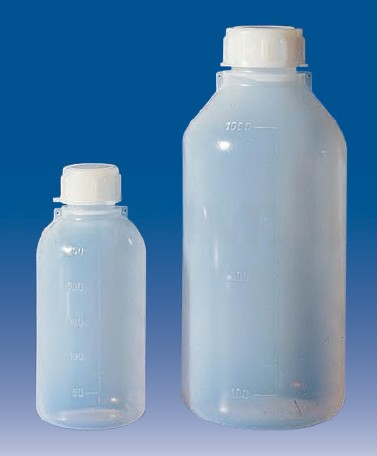 Бутылки узкогорлые, градуированные 125 мл, п/эт, LAMAPLAST