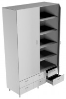 Шкаф для приборов большой КОРСА НВ-1200 ШПр (1200*460*1820)
