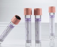 Пробирка вакуумная 4 мл, 13x75 мм с К3 ЭДТА и ингибитором протеолиза апротинином (для получения плазмы), розовая крышка, 50 шт., VACUETTE