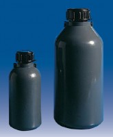 Бутылка узкогорлая, градуированная 250 мл, п/эт, цв.серый, LAMAPLAST