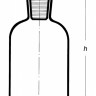 Склянка светлая с пробкой узкое горло 2000 мл (2002/В/632 414 102 950)