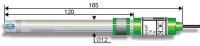 Стеклянный электрод ЭСК-10309/4 пластиковый корпус со встроенным 1 ключевым электродом сравнения и термодатчиком (Pt-1000)