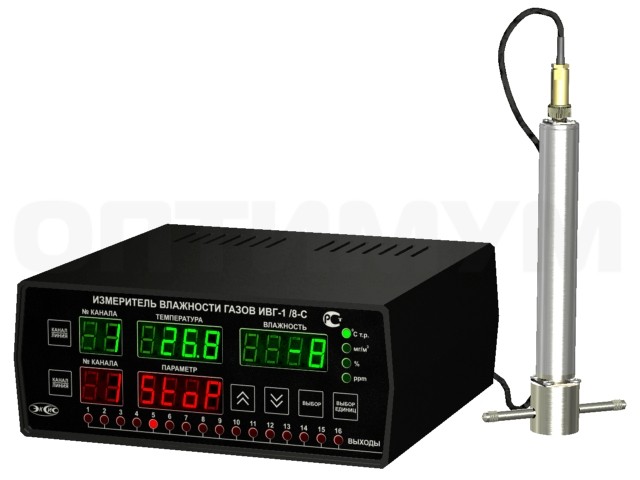 Измеритель-регулятор влажности газов ИВГ-1/8-С-8Р-8А
