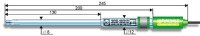 Стеклянный электрод ЭСК-10313/4 полумикро d 8мм