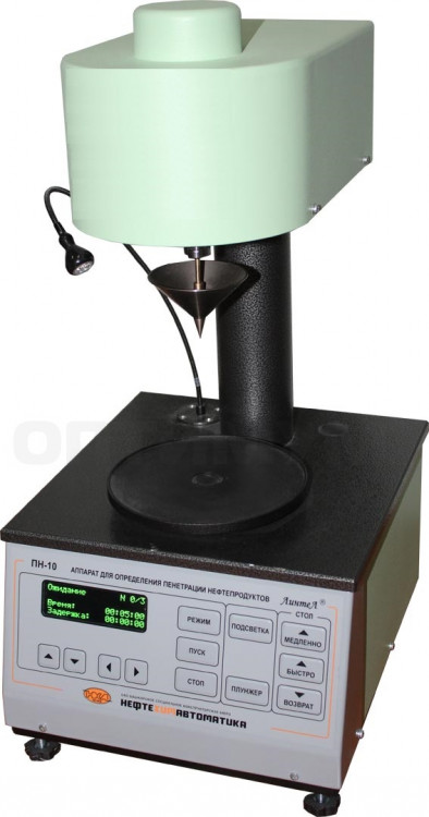 Аппарат ЛинтеЛ ПН-10МК для определения пенетрации пластичных смазок микроконусами