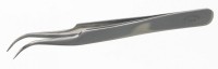 Пинцет прецизионный изогнутый, сверхострый, нержавеющая сталь 18/10, 105 мм, Bochem