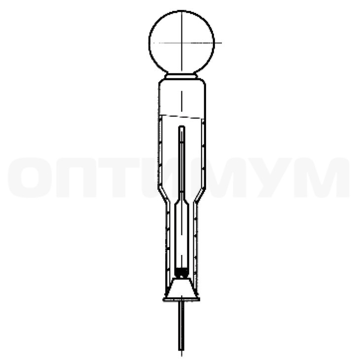 Ареометр для электролита АЭ-1 с пипеткой ТУ 25-11.968-77