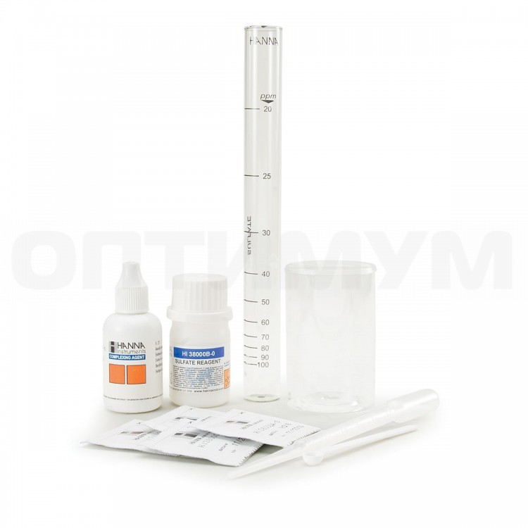 Тест-набор на сульфат Hanna HI38000 (20:100 мг/л), 100 тестов