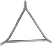 Треугольник с оплавленными концами из палладия Пд99,9 206-1 ГОСТ 6563-75