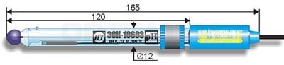 Стеклянный электрод ЭСК-10603/4 одноключевой