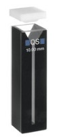 Кювета абсорбционная Hellma 104.002B-QS кварцевая, оптический путь 10 мм, черные боковые стенки и основание
