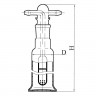 Склянка СН-1 100 (для промывания газов) ГОСТ 25336-82