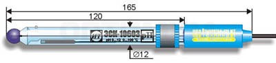Стеклянный электрод ЭСК-10603/7 одноключевой