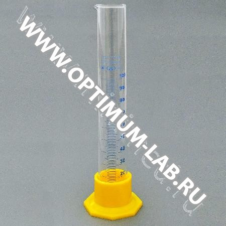 Цилиндр мерный 3-100-2 на пластмассовом основании