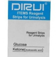 Тест-полоски DIRUI 2 ITEMS (Glucose, Ketone)
