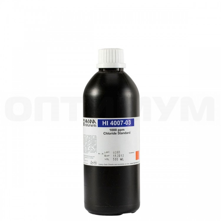 Стандартный раствор хлорида Hanna HI4007-03 (1000 мг/л), 500 мл n/v