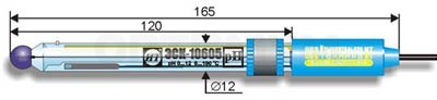 Стеклянный электрод ЭСК-10605/7 лабораторный