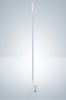 Бюретка Hirschmann 10 : 0,02 мл, класс B, с линией Шеллбаха, светлое стекло, синяя градуировка, боковой стеклянный кран